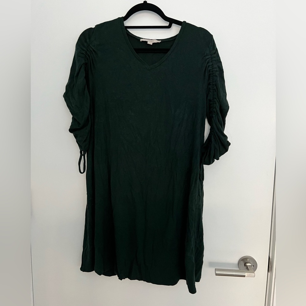 LOFT Petite Dark Green Sweater Dress